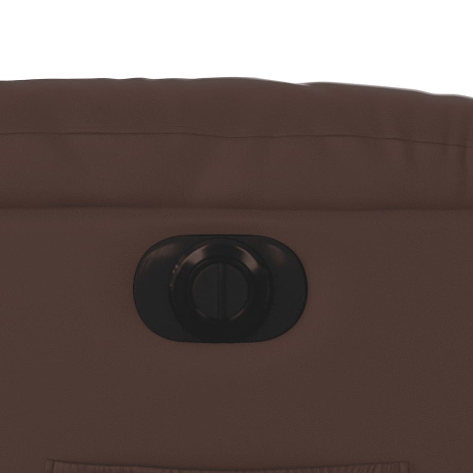 Sillón reclinable eléctrico de cuero sintético