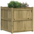 Jardinera de madera de pino impregnada 70x70x70