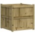 Jardinera de madera de pino impregnada 70x70x70