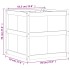 Jardinera de madera de pino impregnada 70x70x70