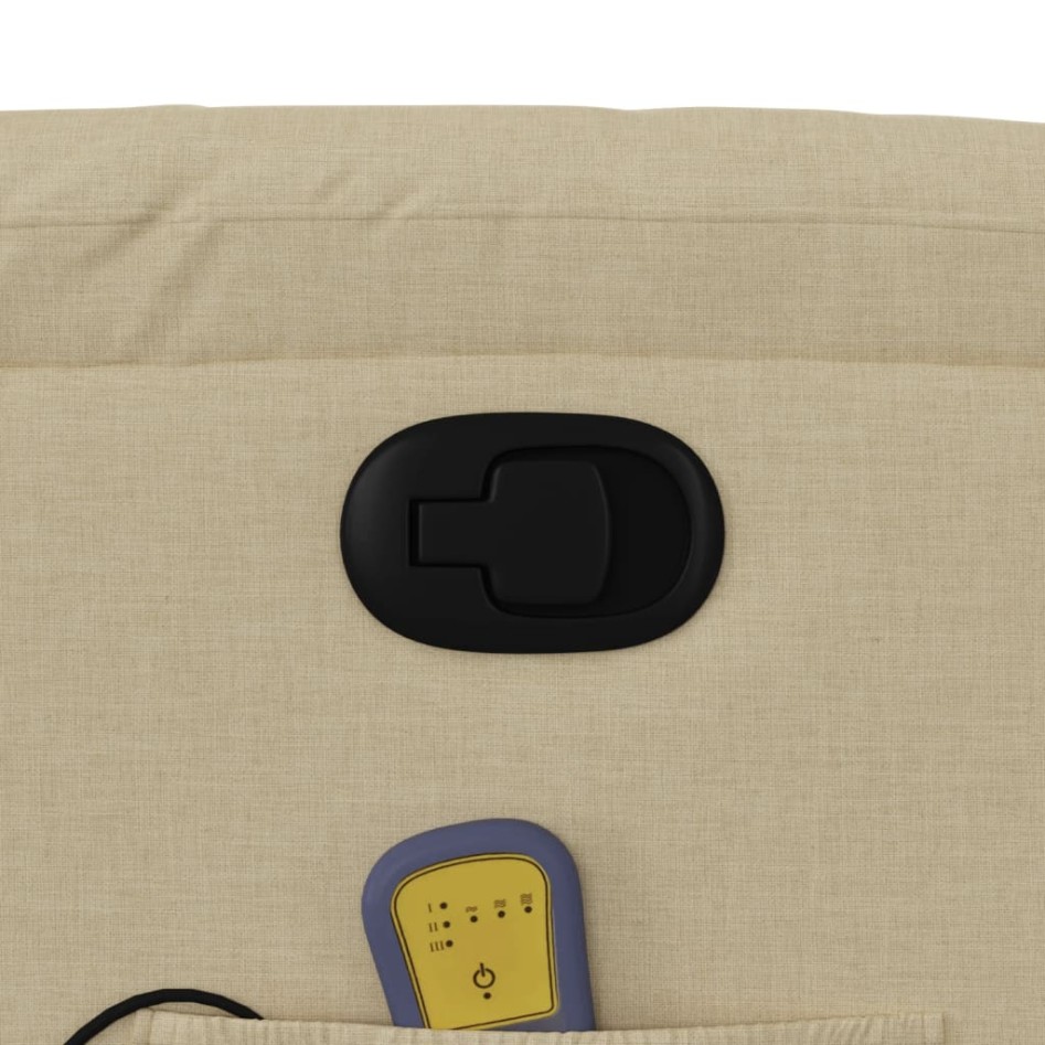 Silla de masaje reclinable de pie de tela color