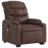 Sillón reclinable de masaje de pie de cuero sintético