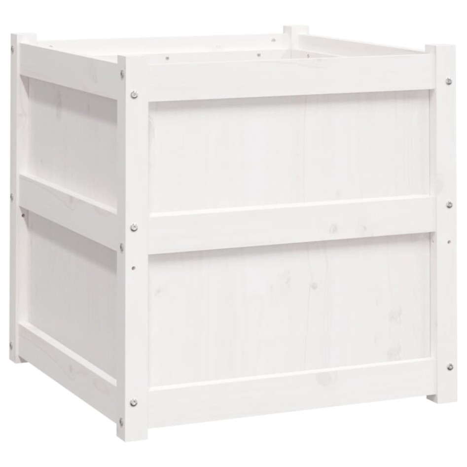 Jardineras de exterior 2 unidades madera maciza de pino