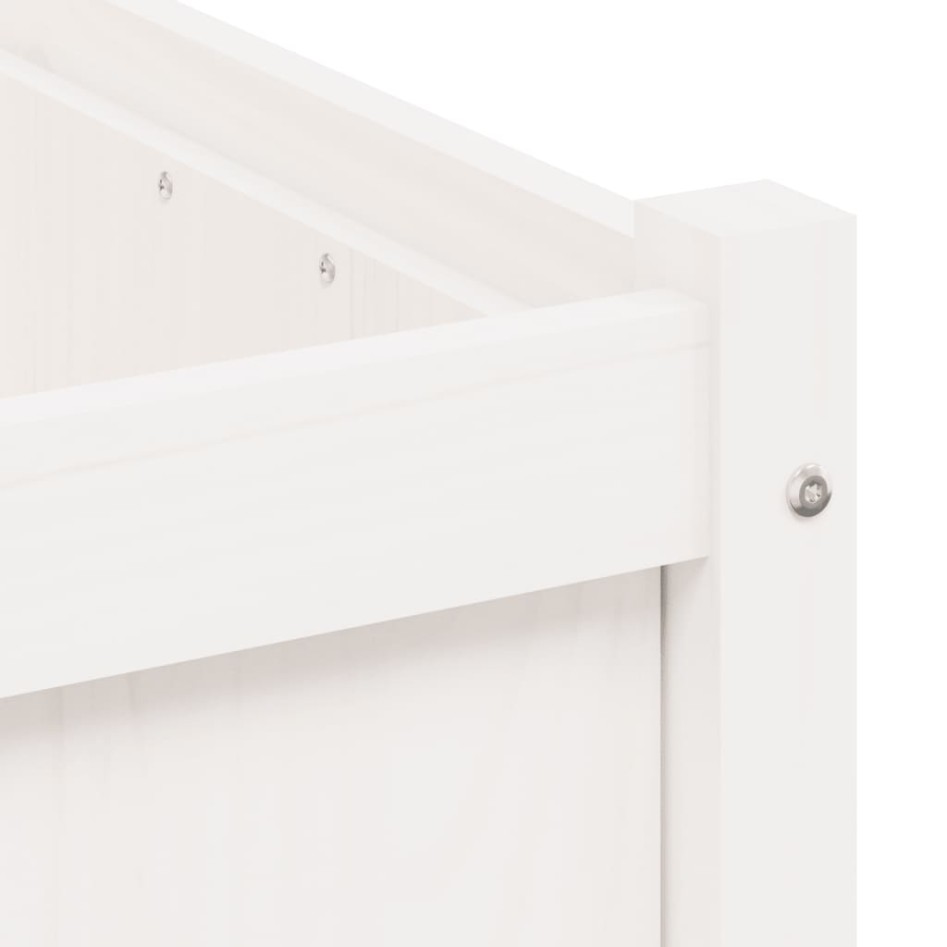 Jardineras de exterior 2 unidades madera maciza de pino