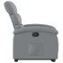 Sillón reclinable elevable de tela gris