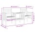 Banco de jardín con mesa 2 plazas madera maciza de pino