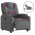 Sillón reclinable de masaje eléctrico tela gris