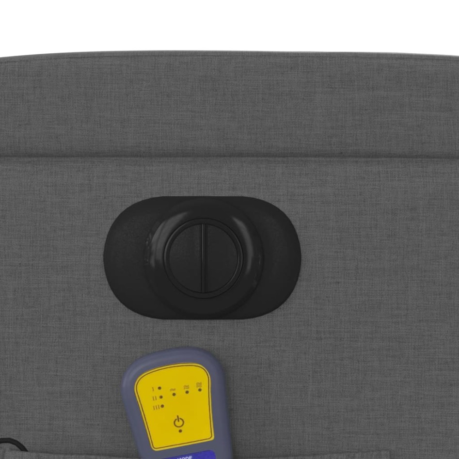 Sillón reclinable de masaje eléctrico tela gris