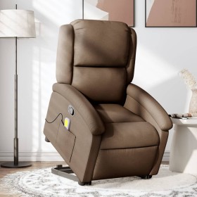 Silla de masaje reclinable de pie de tela