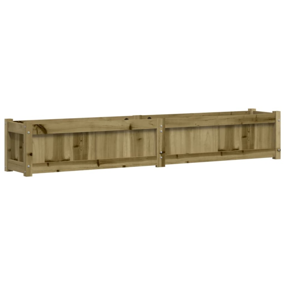 Jardineras de exterior 2 unidades madera impregnada de