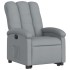Sillón eléctrico reclinable elevable de tela gris