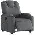 Sillón de masaje reclinable eléctrico cuero sintético
