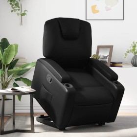 Sillón reclinable elevable cuero artificial