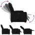 Sillón reclinable elevable cuero artificial