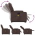 Sillón de masaje elevable eléctrico cuero sintético