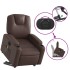 Sillón de masaje elevable eléctrico cuero sintético