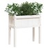 Jardineras exterior con patas 2 uds madera maciza pino