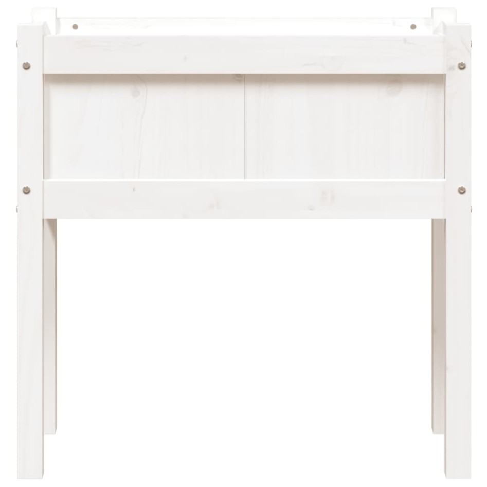 Jardineras exterior con patas 2 uds madera maciza pino