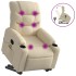 Silla de masaje reclinable de pie de tela color