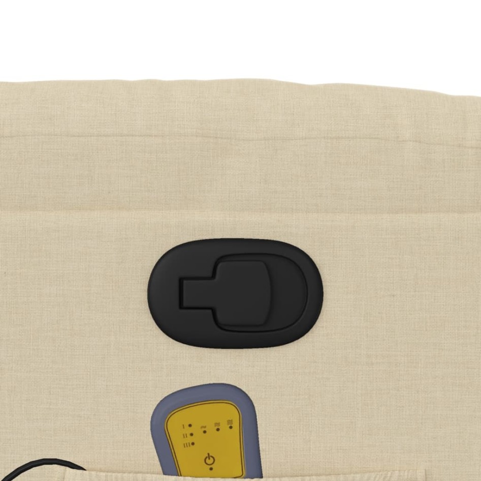 Silla de masaje reclinable de pie de tela color