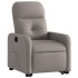 Sillón reclinable elevable tela gris