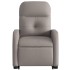 Sillón reclinable elevable tela gris