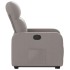 Sillón reclinable elevable tela gris