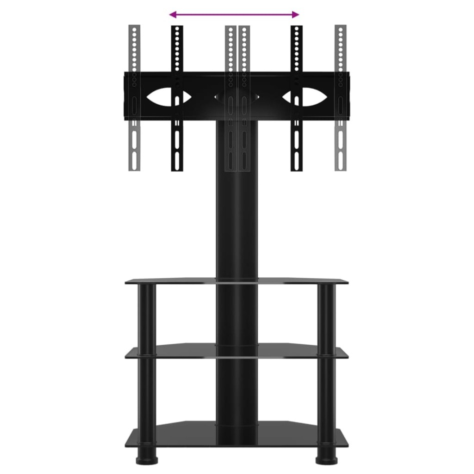 Mueble de TV de esquina 3 niveles para 32-70 pulgadas