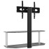 Mueble TV esquina 2 niveles para 32-70 pulgadas negro