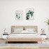 Mesitas de noche con luces LED 2 unidades blanco 40x39x37