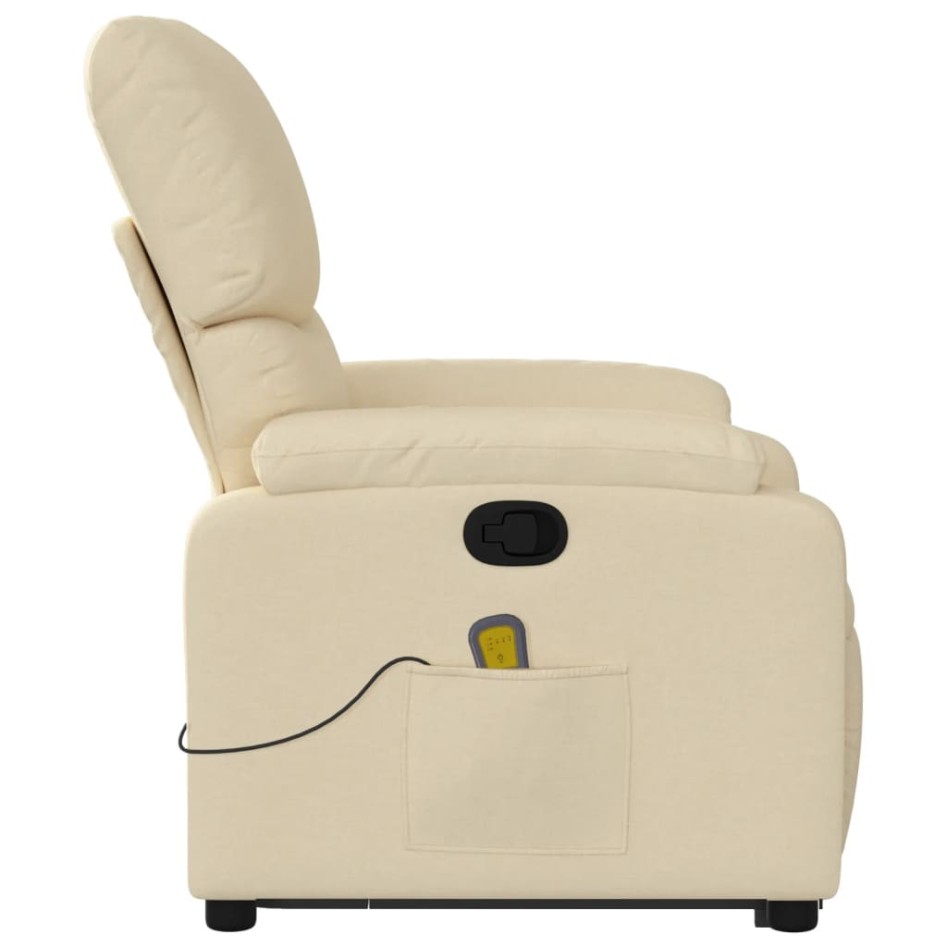 Silla de masaje reclinable de pie de tela color