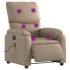 Sillón reclinable de masaje eléctrico cuero sintético
