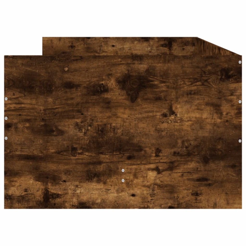 Estructura de cama con cajones roble ahumado 100x200