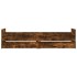 Estructura de cama con cajones roble ahumado 75x190