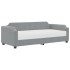 Sofá cama con colchón tela gris claro 90x200