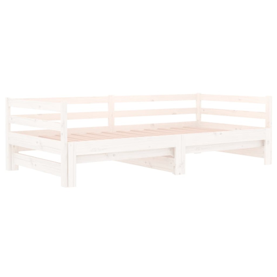 Sofá cama nido madera maciza de pino blanco 80x200