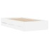 Cama con cajones madera de ingeniería blanco 100x200