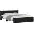 Estructura de cama con cabecero negra 140x200