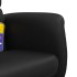 Sillón reclinable masaje con reposapiés cuero sintético