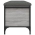 Banco con almacenaje madera ingeniería gris Sonoma 102x42x45