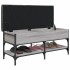 Banco zapatero madera de ingeniería gris Sonoma 102x42x45