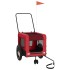 Remolque de bicicleta mascotas hierro tela Oxford rojo