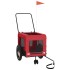 Remolque de bicicleta mascotas hierro tela Oxford rojo