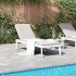 Tumbona de PP blanco 186x60x29