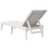 Tumbona de PP blanco 186x60x29
