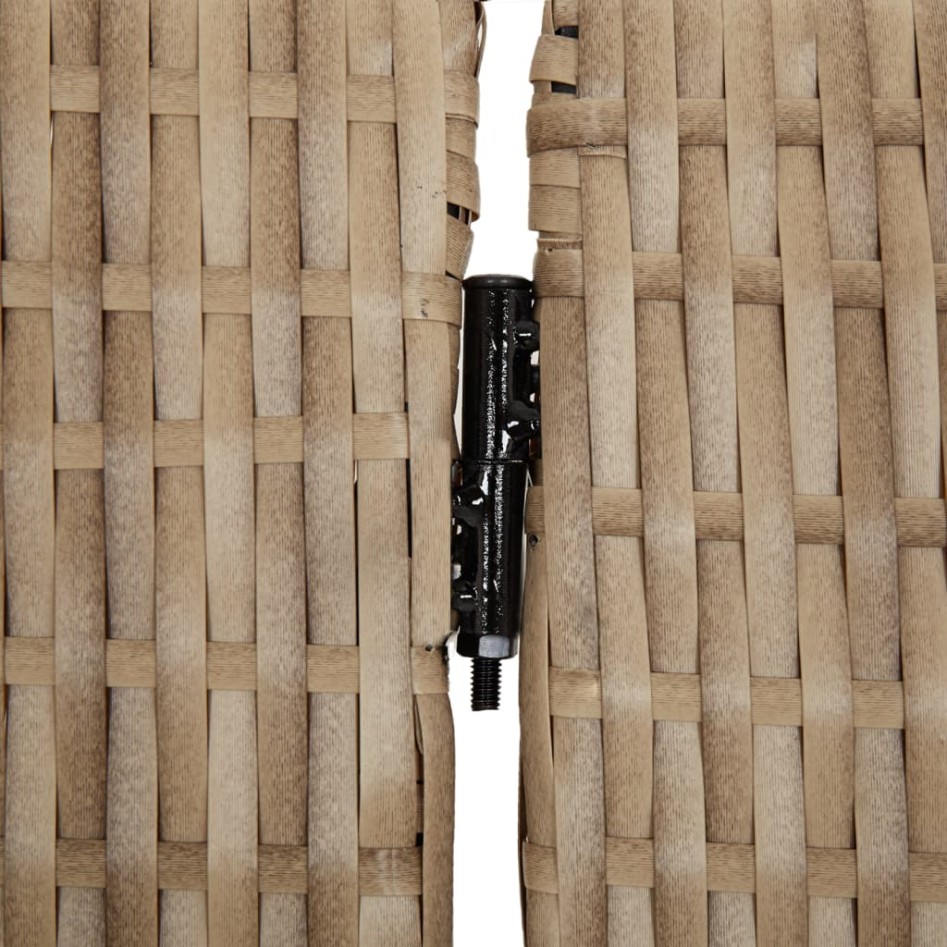 Biombo de 4 paneles ratán sintético