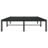 Estructura de cama de metal negro 120x200