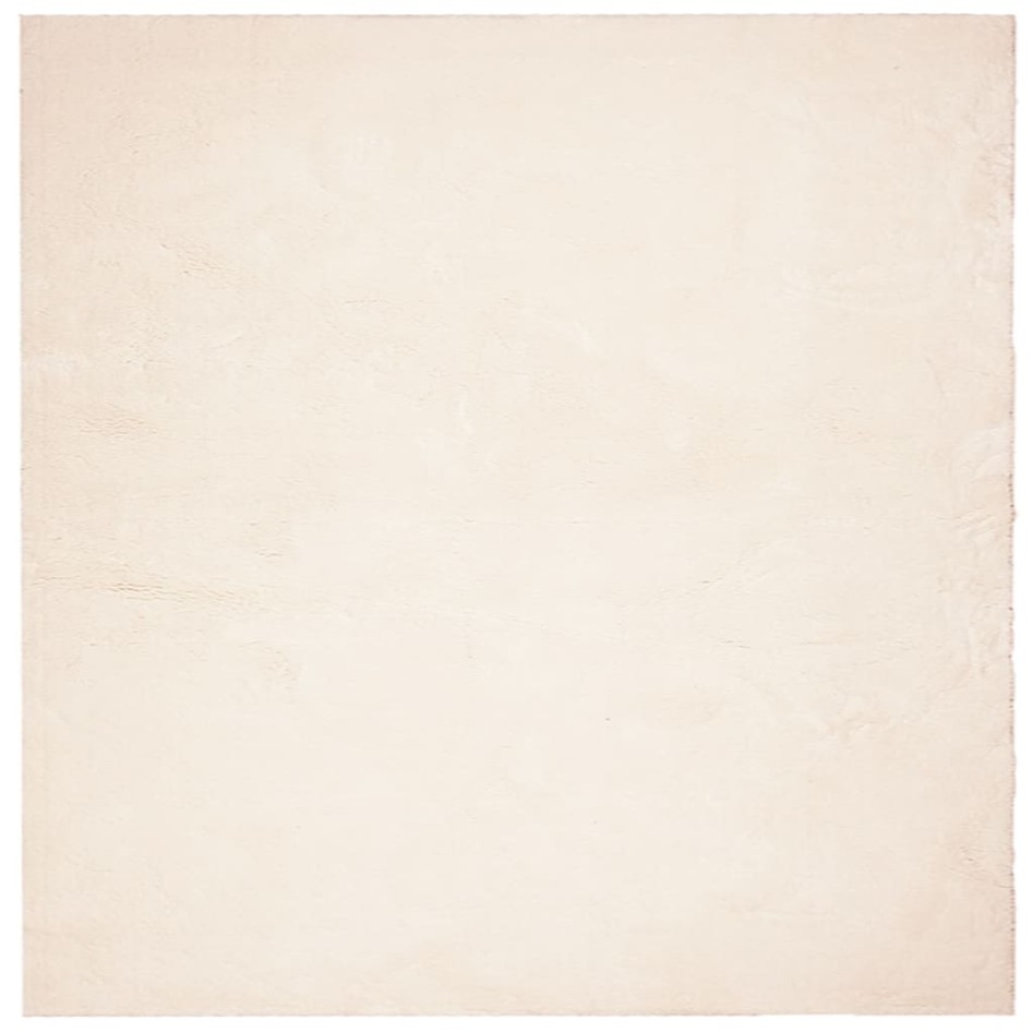 Alfombra de pelo corto suave lavable HUARTE beige 240x240