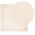 Alfombra de pelo corto suave lavable HUARTE beige 240x240