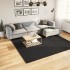 Alfombra de pelo corto suave lavable HUARTE negro 240x240